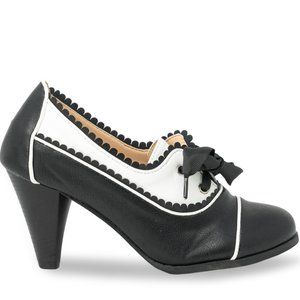 Elegant Black and White Women's Heels